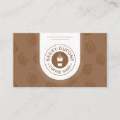 Carte De Visite Professionnel de la cafétéria moderne (Devant)
