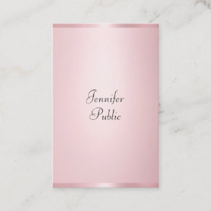 Carte De Visite Professionnel de la calligraphie moderne Élégant R