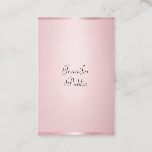 Carte De Visite Professionnel de la calligraphie moderne Élégant R (Devant)