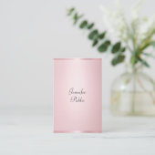 Carte De Visite Professionnel de la calligraphie moderne Élégant R (Debout devant)