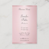 Carte De Visite Professionnel de la calligraphie moderne Élégant R (Dos)