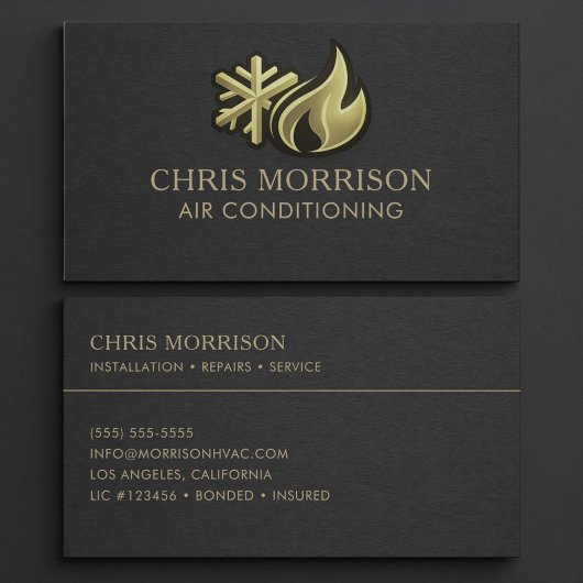 Carte De Visite Professionnel de la climatisation