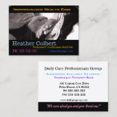 Carte De Visite Professionnel de la confiance en aidant les aidant (Devant / Derrière)