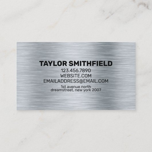 CARTE DE VISITE PROFESSIONNEL DE LA CONSTRUCTION M (Dos)