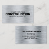 CARTE DE VISITE PROFESSIONNEL DE LA CONSTRUCTION M (Devant / Derrière)