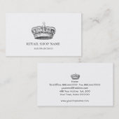 Carte De Visite Professionnel de la Couronne (Devant / Derrière)