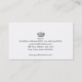 Carte De Visite Professionnel de la Couronne (Dos)