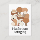 Carte De Visite Professionnel de la cueillette de champignons come (Devant)