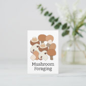 Carte De Visite Professionnel de la cueillette de champignons come (Debout devant)