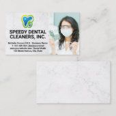 Carte De Visite Professionnel de la dentition | Santé (Devant / Derrière)