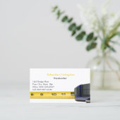 Carte De Visite Professionnel de la fabrication de rubans de mesur (Debout devant)