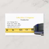 Carte De Visite Professionnel de la fabrication de rubans de mesur (Devant)