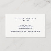 Carte De Visite Professionnel de la feuille d'olive verte d'affair (Dos)