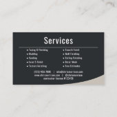 Carte De Visite Professionnel de la finition de cloison sèche (Dos)
