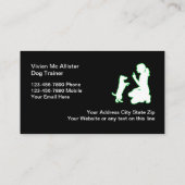 Carte De Visite Professionnel de la formation des chiens (Dos)