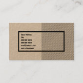 Carte De Visite Professionnel de la géométrie moderne (Dos)