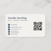 Carte De Visite Professionnel de la location de courte durée (Dos)