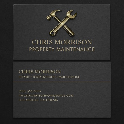 Carte De Visite Professionnel de la maintenance de biens