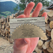 Carte De Visite Professionnel de la menuiserie de scie circulaire 