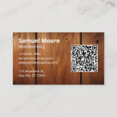 Carte De Visite Professionnel de la menuiserie moderne (Devant)