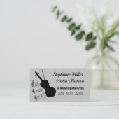 Carte De Visite Professionnel de la musique. Violon. (Debout devant)
