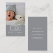 Carte De Visite Professionnel de la photographie moderne (Devant / Derrière)