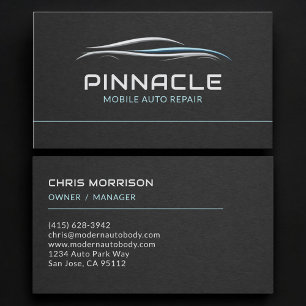 Carte De Visite Professionnel de la réparation automobile mobile