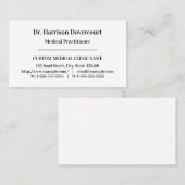 Carte de visite professionnel de la santé classiqu (Devant / Derrière)