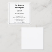 Carte de visite professionnel de la santé classiqu (Devant / Derrière)