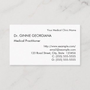 Carte de visite professionnel de la santé neutre