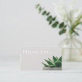 Carte De Visite Professionnel de la santé - Plante vert (Debout devant)