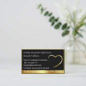 Carte De Visite Professionnel de la santé Soins prodigieux Code QR (Debout devant)