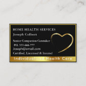 Carte De Visite Professionnel de la santé Soins prodigieux Code QR (Devant)