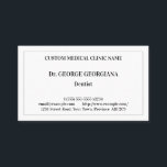 Carte de visite professionnel de la santé vintage<br><div class="desc">Cette conception carte de visite traditionnelle comprend le nom d’un professionnel, le nom d’une entreprise ou d’une clinique, une profession et des coordonnées qui peuvent être personnalisées. Il a également une frontière à ligne unique. Des cartes de visite comme ceux-ci peuvent être utilisés par un professionnel comme un médecin, un...</div>
