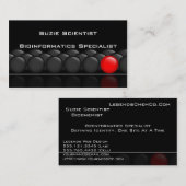 Carte de visite professionnel de la Science de (Devant / Derrière)