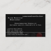 Carte de visite professionnel de la Science de (Dos)