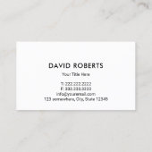 Carte De Visite Professionnel de l'aménagement paysager (Dos)