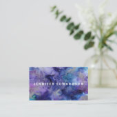 Carte De Visite Professionnel de l'aquarelle moderne (Debout devant)