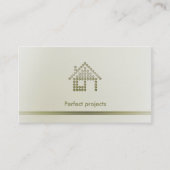 Carte De Visite Professionnel de l'architecte | (Devant)