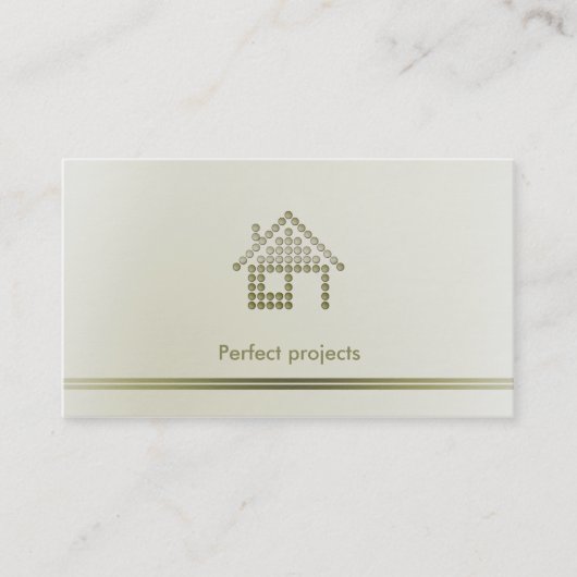 Carte De Visite Professionnel de l'architecte | (Devant)