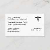 Carte De Visite Professionnel de l'assurance maladie (Devant)