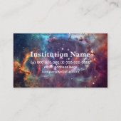 Carte De Visite Professionnel de l'astronomie et des sciences spat (Dos)