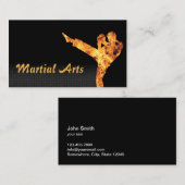 Carte De Visite Professionnel de l'aviation de combat des arts mar (Devant / Derrière)