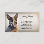 Carte de visite professionnel de l'élevage de chie (Dos)