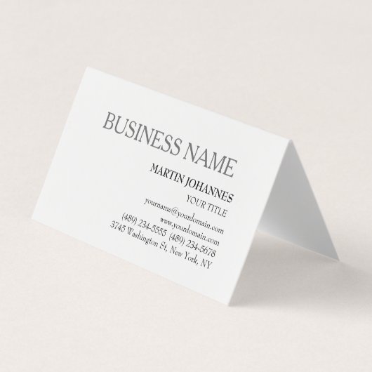 Carte De Visite Professionnel de l'esthétique Chic Noir & Blanc (Devant)