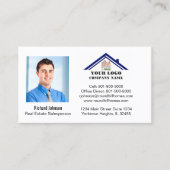 Carte De Visite Professionnel de l'immobilier Ajouter un code QR d (Devant)