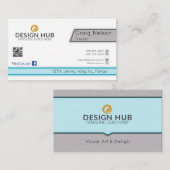 Carte de visite professionnel de l'ingénieur logic (Devant / Derrière)