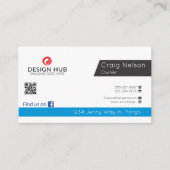 Carte de visite professionnel de l'ingénieur logic (Devant)