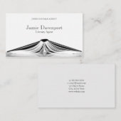 Carte de visite professionnel de livre d'agent (Devant / Derrière)