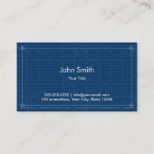 Carte de visite professionnel de modèle (Dos)